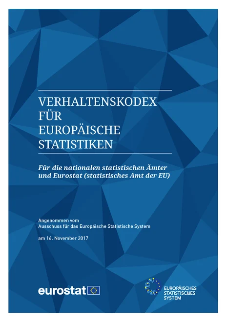 Vorschaubild zeigt Titelseite des Verhaltenskodex für europäische Statistiken